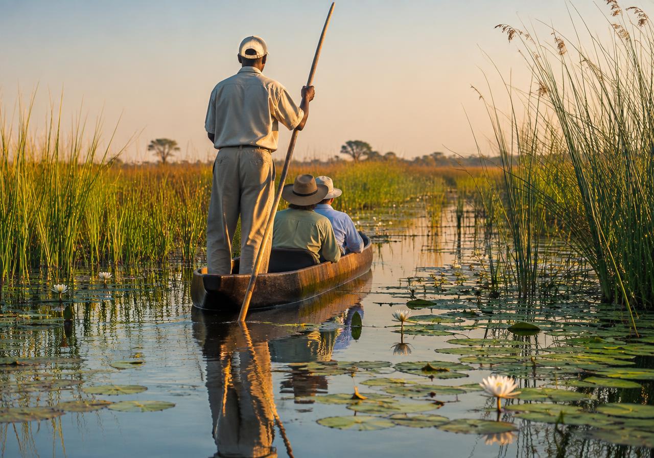 Okavango Delta Mokoro Safari